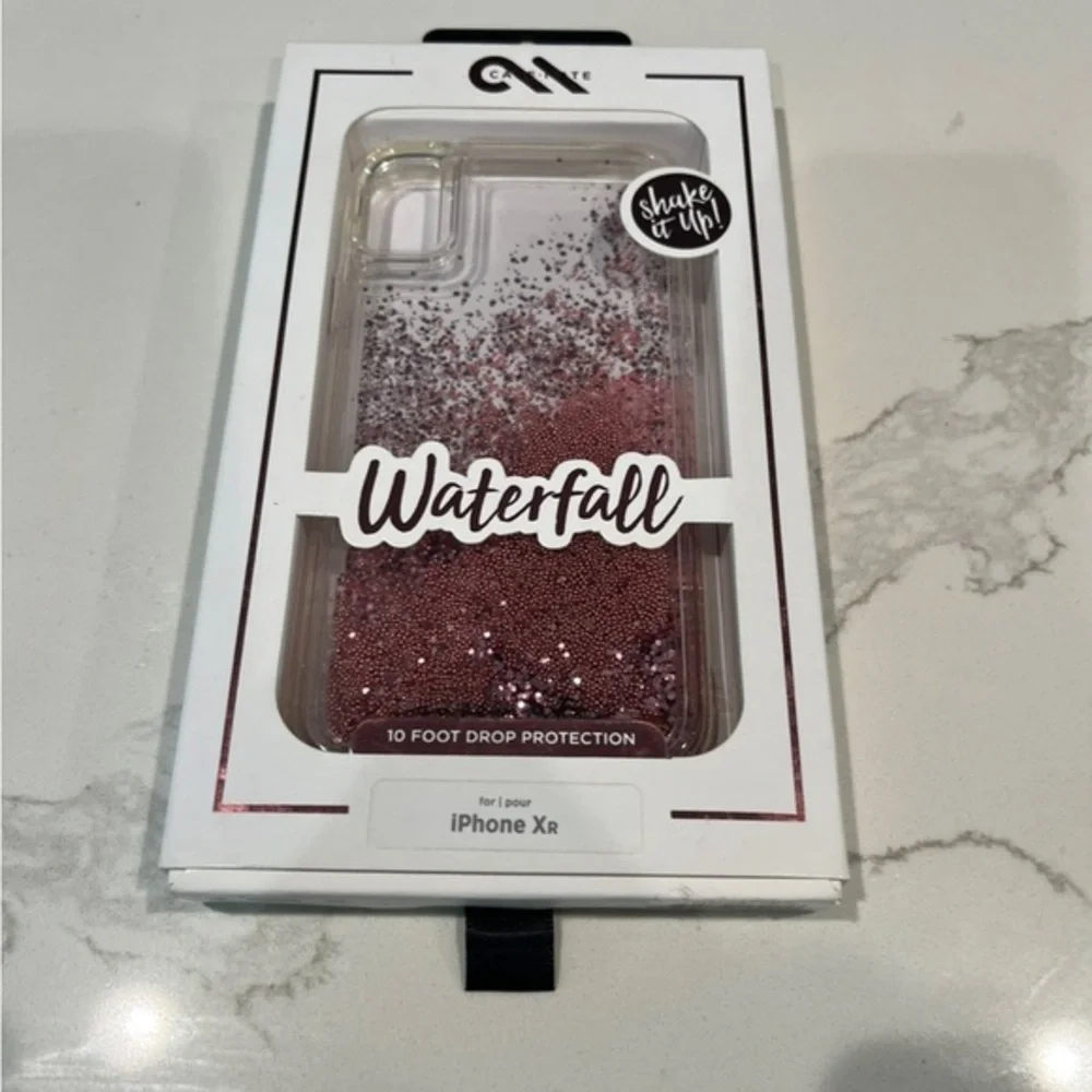 NEW Glitter Liquid Pink iPhone XR Case